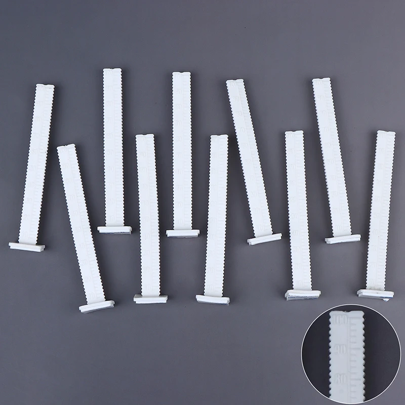 

10Pcs 100mm White Self Leveling Pegs Elevation Ruler Floor Measurement Tools for Poured Concrete