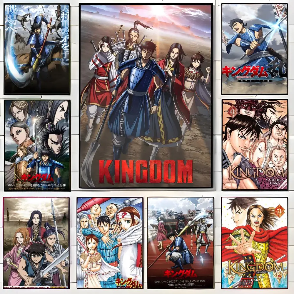 Historisches Anime-Königreich-Poster, Wandkunstdruck, dekoratives Wandbild, Heimdekoration, Geschenk, ungerahmt