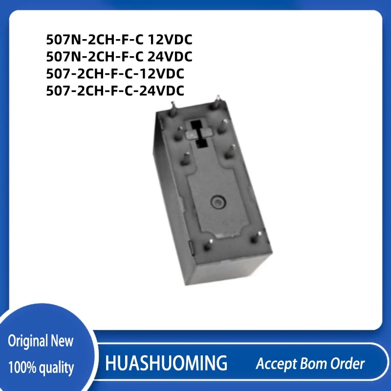 NeW 10PCS/LoT     507N-2CH-F-C 12VDC 507N-2CH-F-C 24VDC  507-2CH-F-C-12VDC 507-2CH-F-C-24VDC 12VDC   507-2CH-F-C