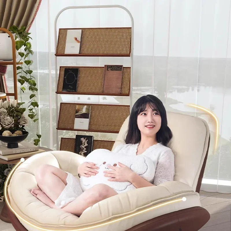 Sedie a dondolo reclinabili Camera da letto nordica Sedie di design per adulti Divano moderno pigro Muebles Para El Hogar Mobili Soggiorno