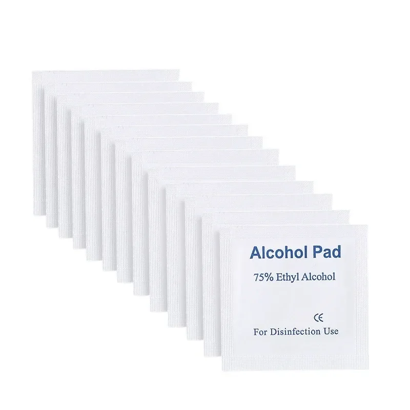 75% Alcohol Disposable Swabs for Wound Disinfection, Practical First Aid Box Supplies for Home Disaster Preparedness