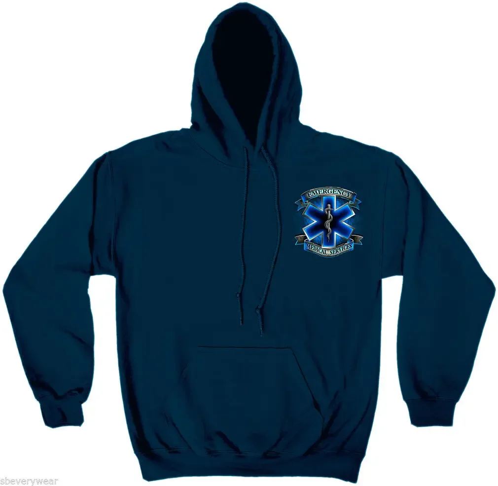 

EMS EMT Star of Life Symbol Eagle Medical Paramedic Pullover Hoodie Comfortable Cotton Casual Mens Sweatshirt Streetwear