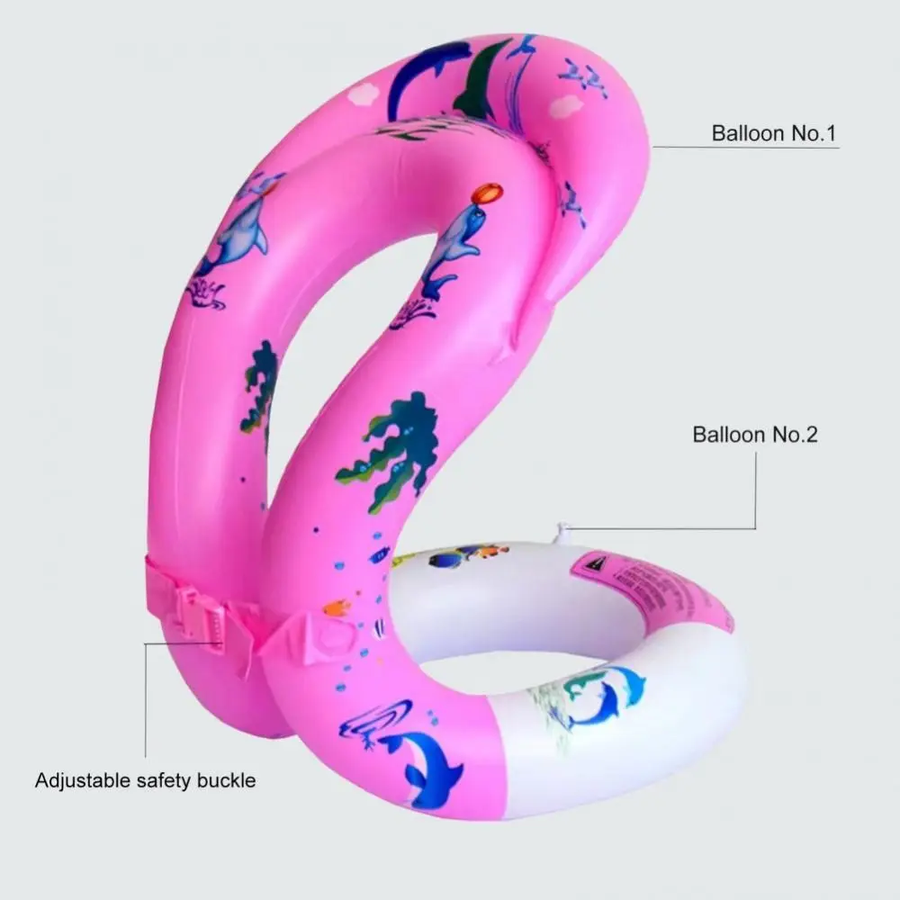 Dual Airbags Swim Vest Adjustable Rubber Ring Safety Buckle Swimming Jacket Quick Inflation Kids Adult