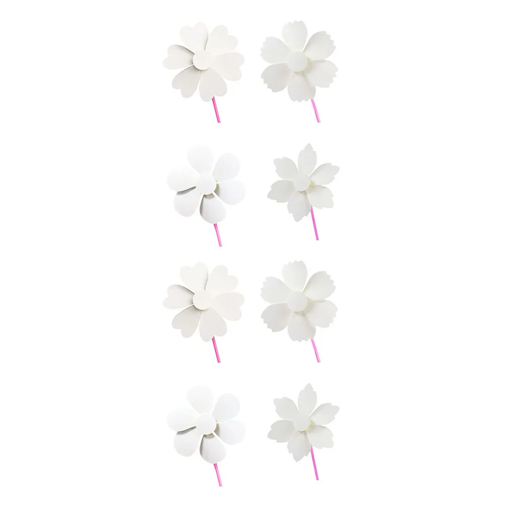 8 قطعة طواحين الهواء الورقية الفارغة الإبداعية دهان داي مجموعة رسم تعليمية للأطفال طاحونة فارغة اللوحة ألعاب تعليمية #2