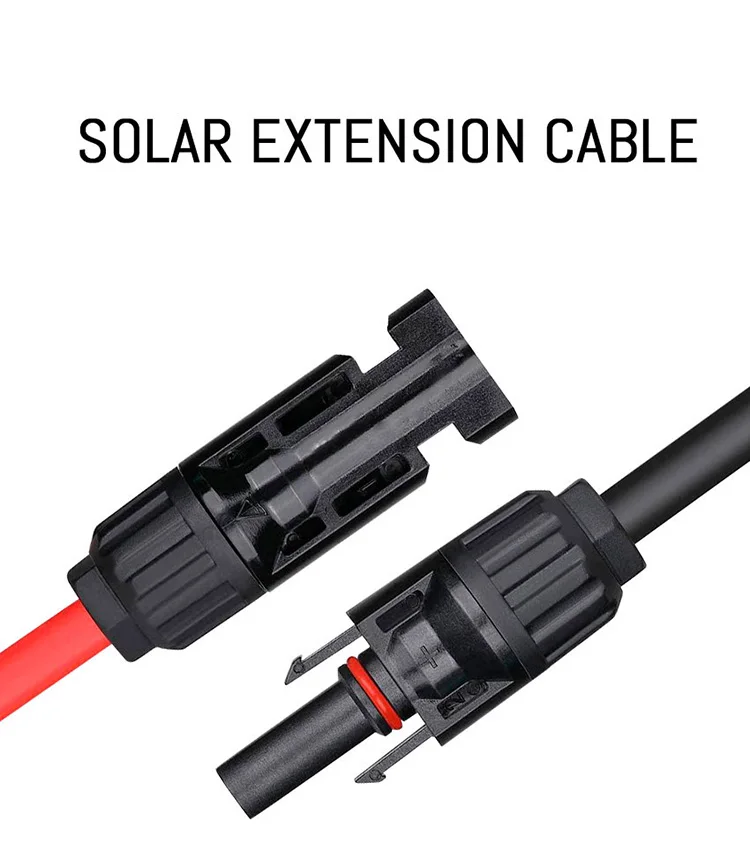 Universal Solar PV Extension Cable Multi-spec Waterproof UV Resistant Wire for Home RV Yacht Off-grid Solar Photovoltaic Power G
