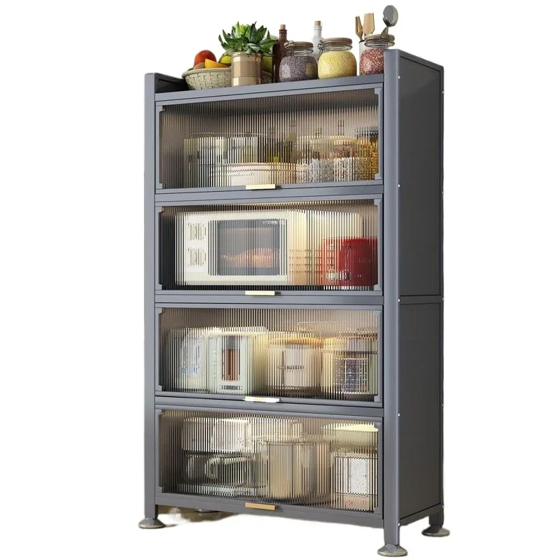 

Kitchen shelves Floor-to-ceiling multi-layer household storage cabinets Multifunctional bowls Edge Cabinets Lockers