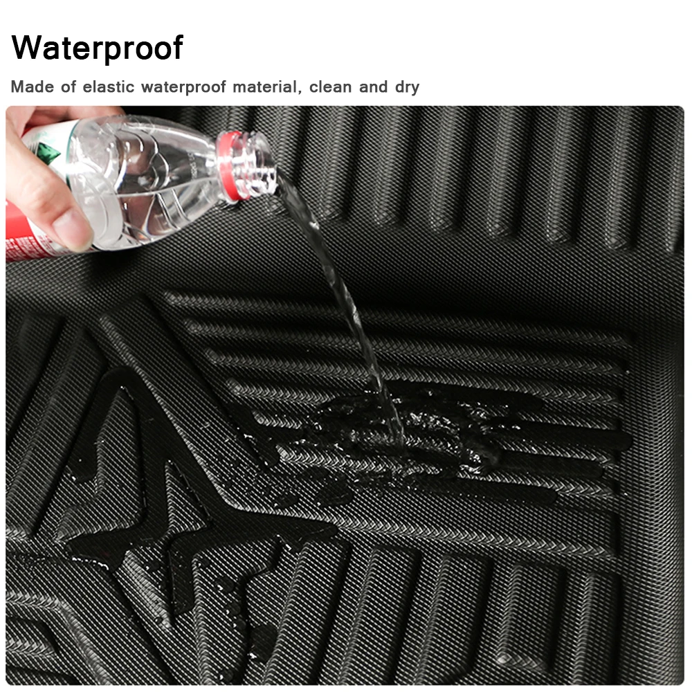 For Ford Mustang  Rubber Trunk Mat 2015 2016 2017 2018 2019 2020 Car Waterproof Rubber 3D Mats Non-Slip  Car Accessories