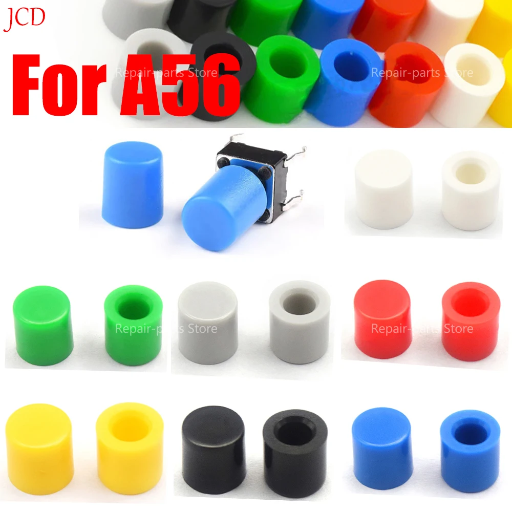 20 piezas 7 colores A56 botón táctil tapa del interruptor Micro interruptor tapa del botón ajuste 6*6mm interruptor 6*6*5mm