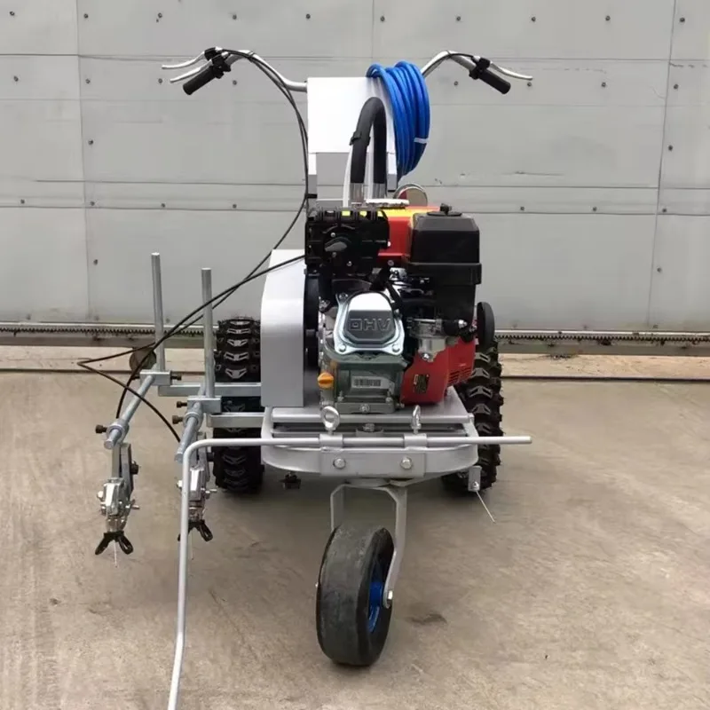 22.8mpa Working Pressure 50m/min Velocity of the Line 5-25cm Line Width 6.5HP Road Line Marking Machine for Urban Community Road