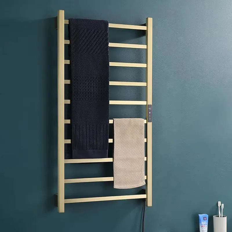 Modern Design Timer Switch Bathroom Rack Towel Warmer Radiator Electric Heated Barbershop Towel Rack