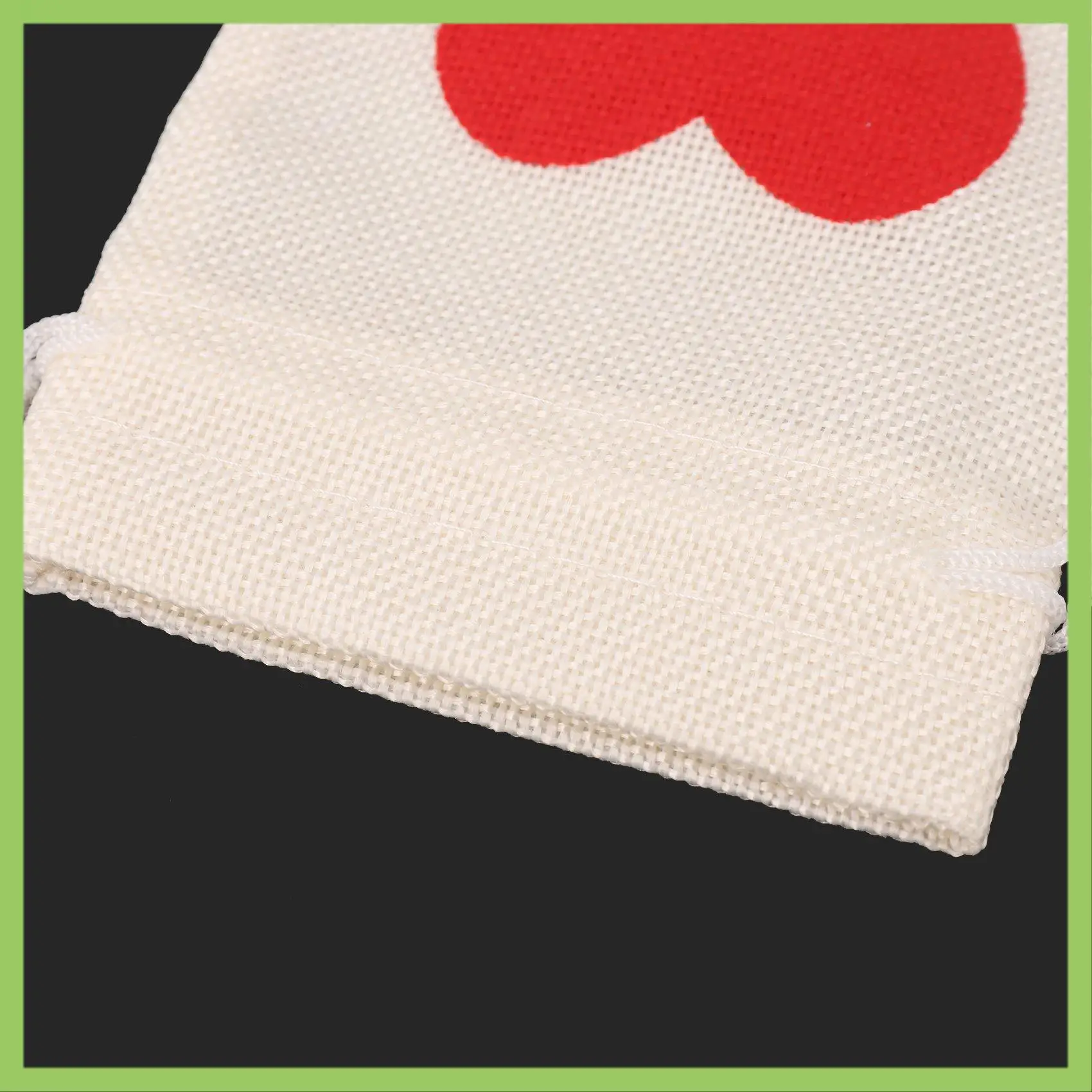 

ABJT-12Pcs Linen Pouches Heart Pattern Drawstring Bags Wedding/Gift/Jewelry/Favor Bag
