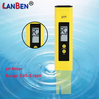 PH Test Pen Water Quality Tester Pen 0-14.00pH Portable pH Meter for Drinking Water Aquaculture Fish Tank