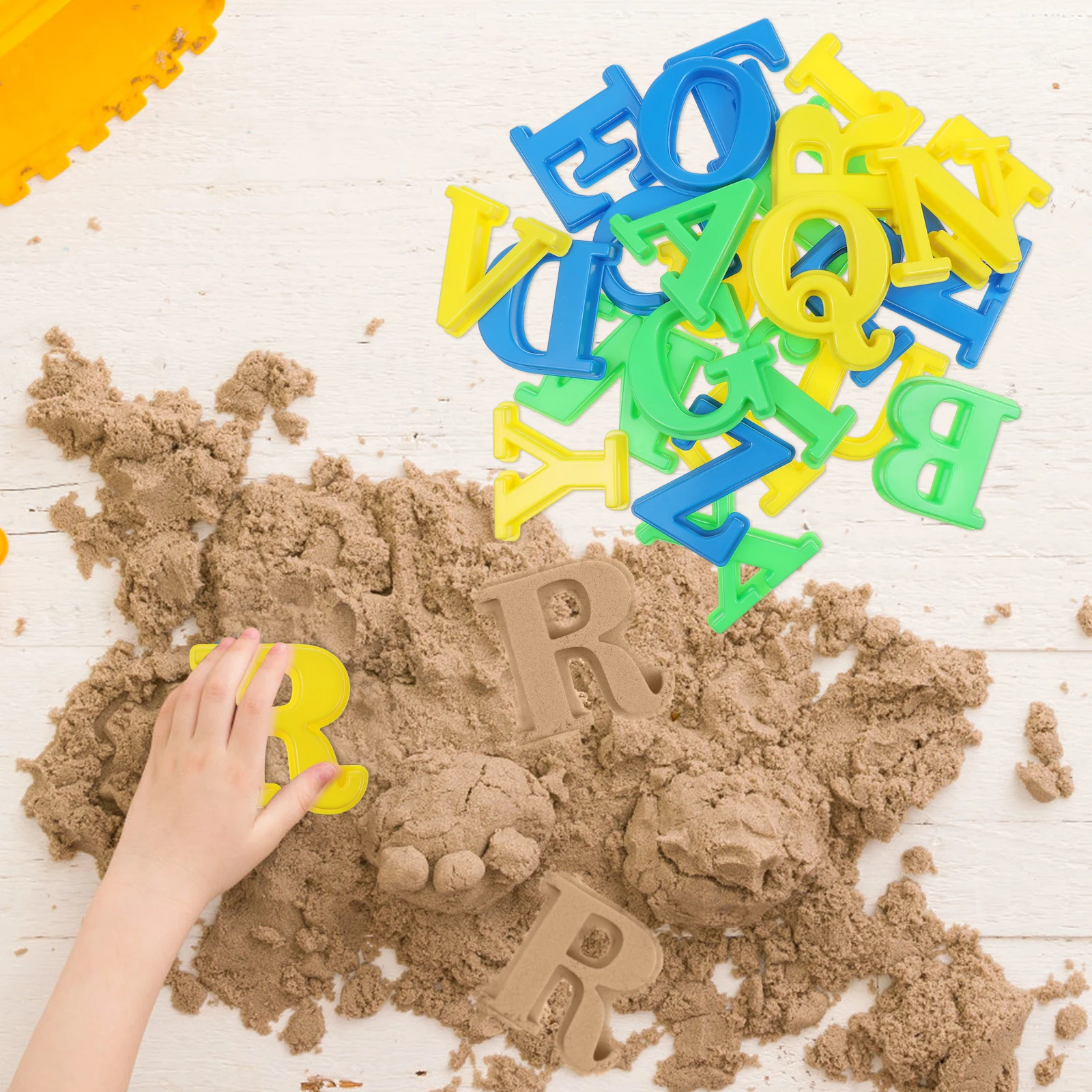 

Beach Letter Mold Kindergarten Learning Activities Playing with Sand Kids Child