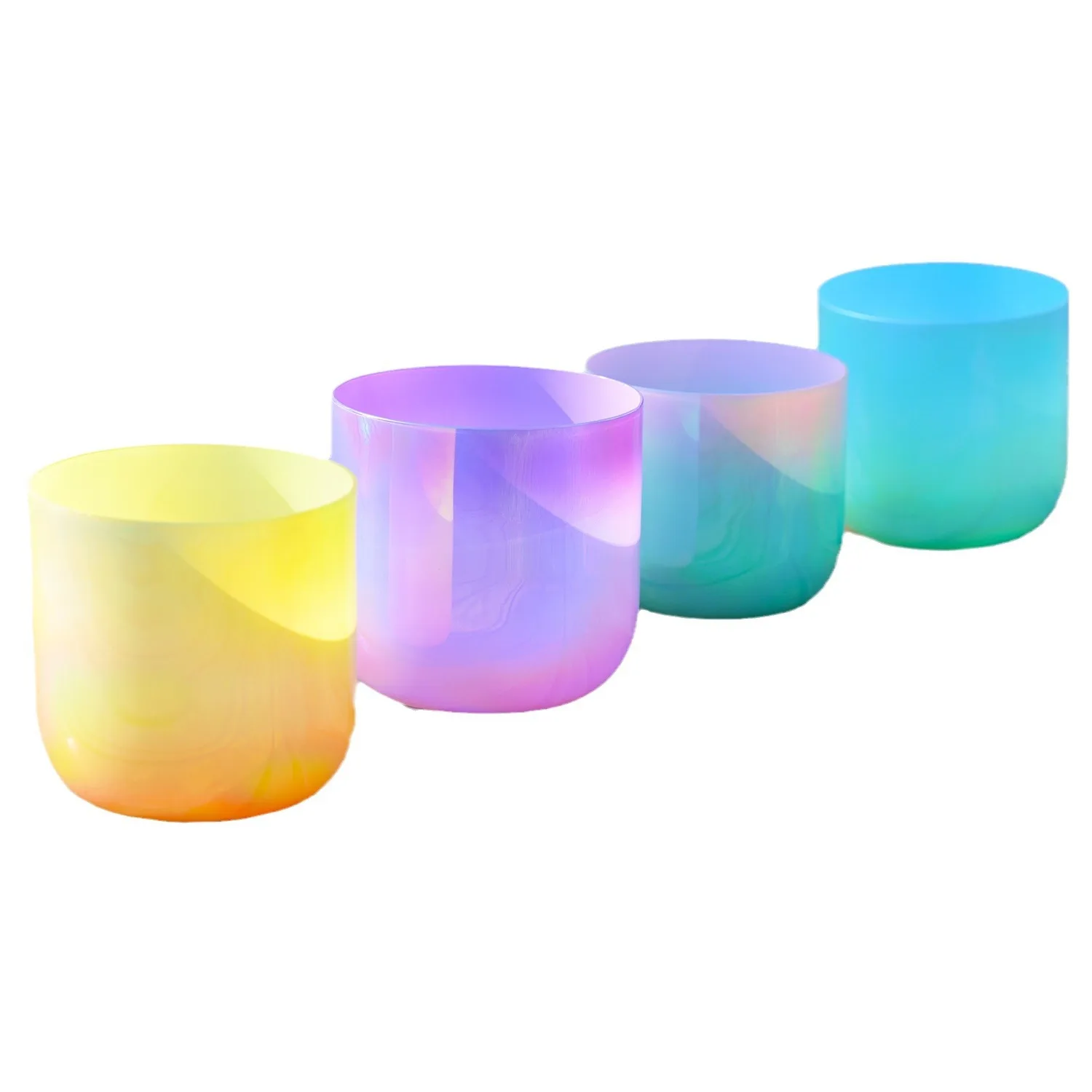 Color Alchemy Crystal Bowl Sound Therapy Meditation Sanskrit Healing Crystal Factory Direct Sale