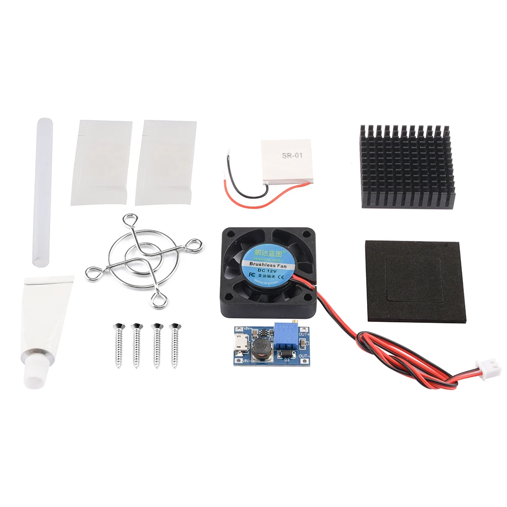 1 세트 SR-01 5V DIY 휴대 전화 라디에이터 쿨러 반도체 냉동 시트 자동 냉각 유물 40*40