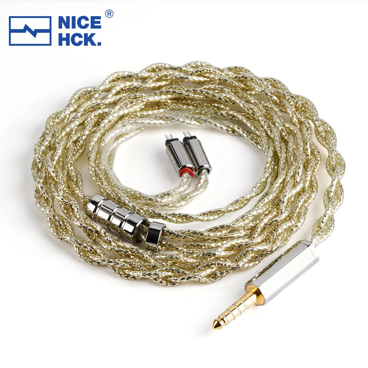 NICEHCK ApexCu Ultra-Pure OCC & Gold Foil-Plated Ultra-Pure OCC Mixed Cable Earphone Upgrade Wire for Daybreak NX8Ti Dusk IEM