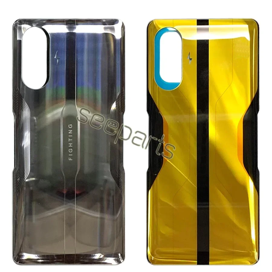 New For Xiaomi Redmi K40 Gaming Back Battery Cover Glass Rear Housing Door Case Replacement For M2012K10C M2104K10AC Back Cover