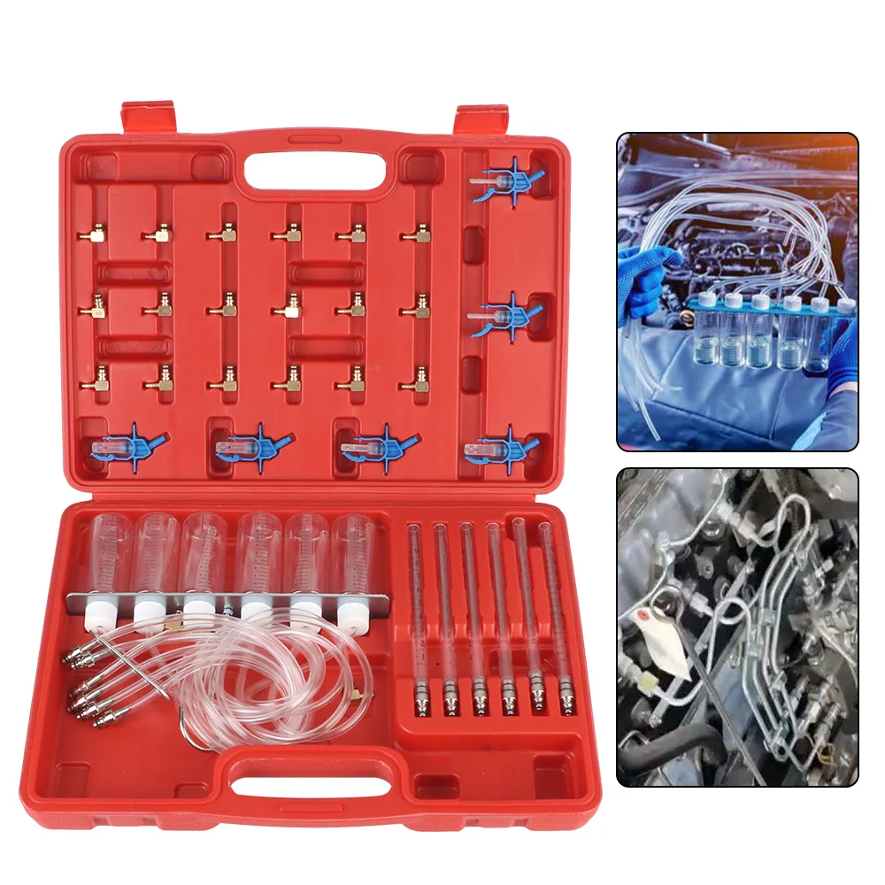 

Car Test Set Engine Oil Pressure Test Kit Auto Diagnostics Tools Quick Coupling Fuel Injector Gauge Detection Tools Accessories