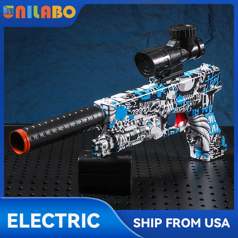 Electric BlasterPistol Gun Set, High Precision Shooting Toy, Perfect Automatic Outdoor Toy Gift for Birthday (Bullets Excluded)