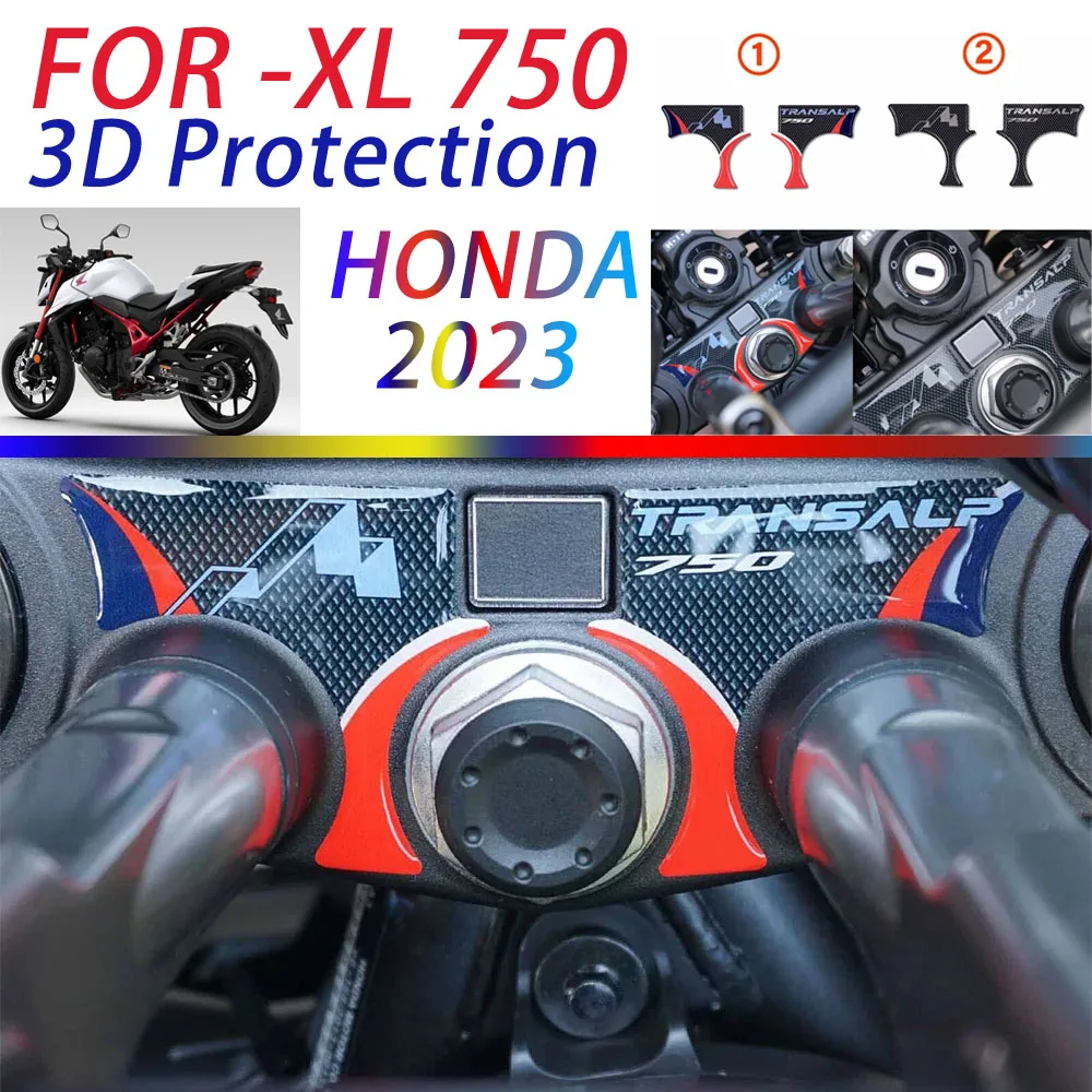 

XL750 Sticker for Motorcycle Fork Plate Protection 3D Resin Waterproof Anti-scratch Protector For Honda Transalp 2023