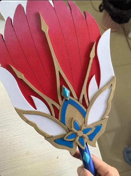 

Game Honkai Star Rail Jiaoqiu Costume Cosplay Fan PVC Props