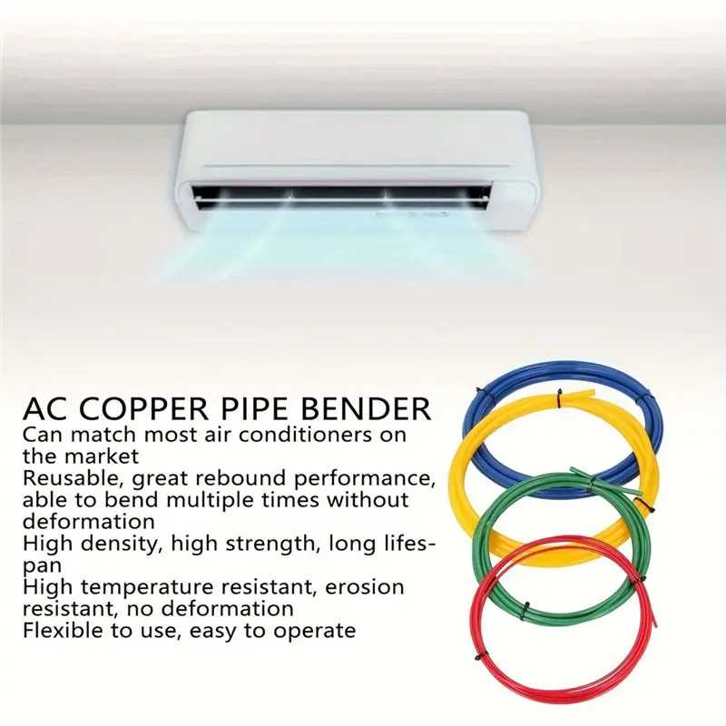 Durable Using 4Pcs 2M Copper Tube Bender For AC Copper/Refrigerator Pipe Protection