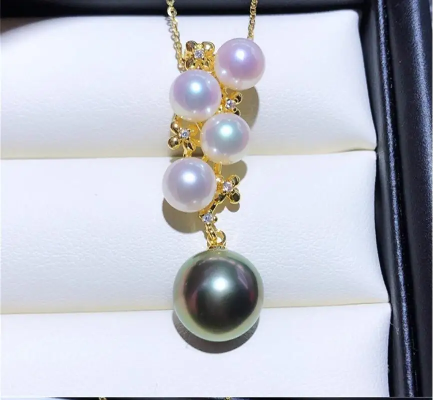 splendida-collana-con-ciondolo-di-perle-nere-e-bianche-rotonde-del-mar-del-sud-5-6mm-10-11mm-argento-925