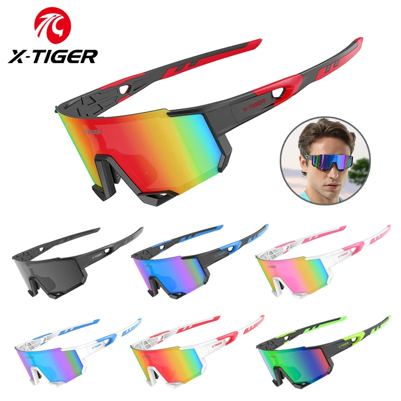 X-TIGER Cycling Glasses UV Resistant MTB Mountain Road Bike Goggles Men's Women's Outdoor Sports Sunglasses