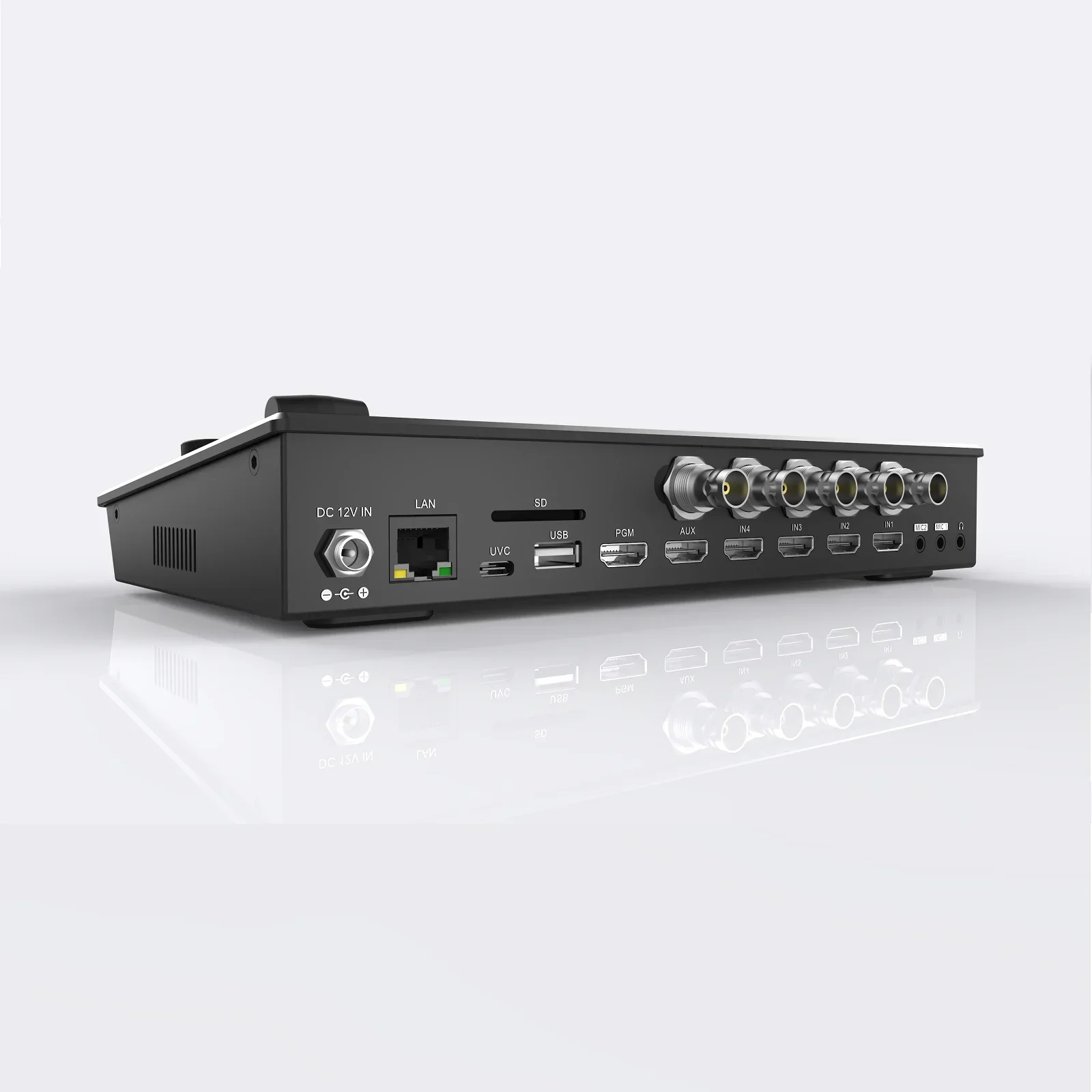 USD812 Free Ship M4S-N NDI HX 4K 60fps+4 SDI(in)+4 Hd Mi(in)+ 5 Channel Large Screen 5.5 Inch Video Switcher Mixer Streaming