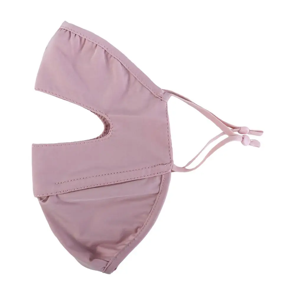 

Тонкая солнцезащитная маска-вуаль из ледяного шелка с защитой от УФ-лучей для женщин, летняя маска для лица для вождения, маска-вуаль для лица Gini