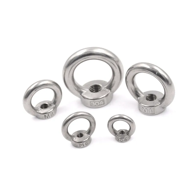 M5/M6/M8/M10/M12 304 Stainless Steel Lifting Eye Nut Ring Shape Nuts