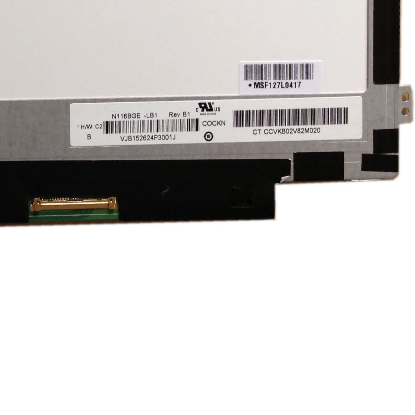 Imagem -03 - Fit Lp116wh2 Tla1 M116nwr1 r0 B116xw03 V.0 V.1 N116bge-l41 L32 11.6 hd Tela 1366x768 40pin Brilhante Fino Novo N116bge-lb1