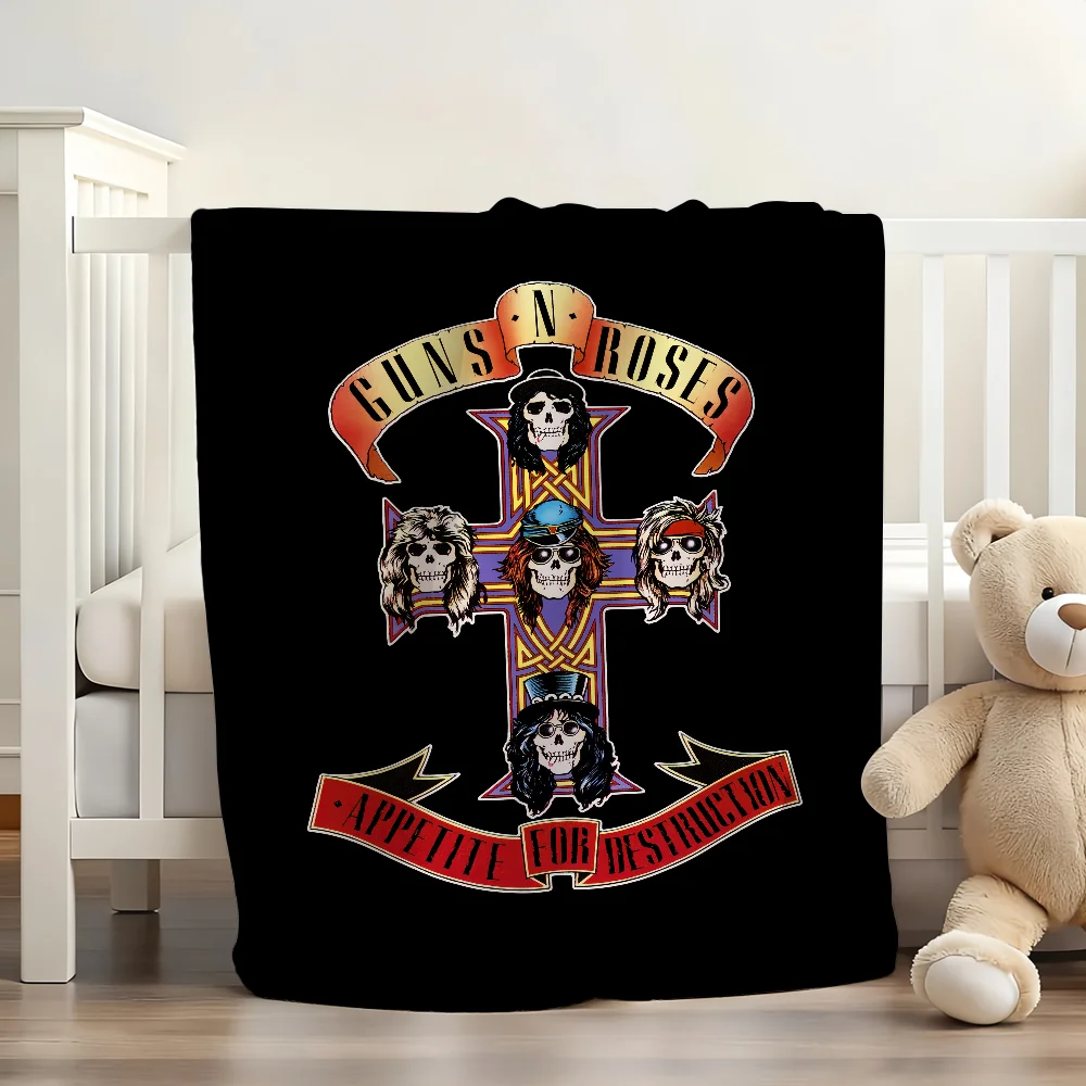 Band G-Guns N-N' R-Roses Blanket Soft and Skin Friendly For Couch Bed Napping Bedspread All Seasons Comforter