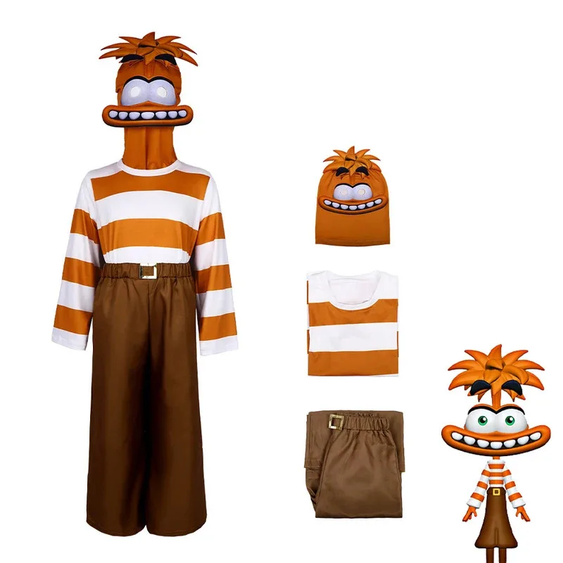 أزياء جديدة لعام 2025 من فيلم الرسوم المتحركة Inside Out التأثيرية أزياء الفرح والخوف والغضب ملابس للبالغين والأطفال في منزل StagBear 002