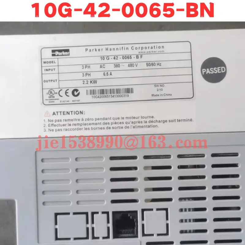Used Frequency converter 10G-42-0065-BN  Normal Function Tested OK