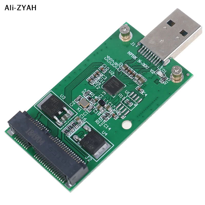 CCA4-1Pc Mini USB 3.0 to PCIE mSATA External SSD PCBA Conveter Adapter Card