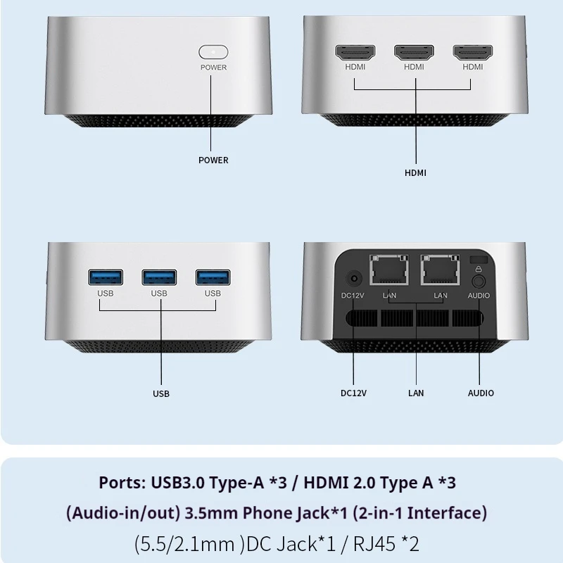 ERAZER U33/U35 Pocket PC Host Home Audio Video Corso online Apprendimento Ufficio aziendale 0.3L Palm Mini Host Computer Machine