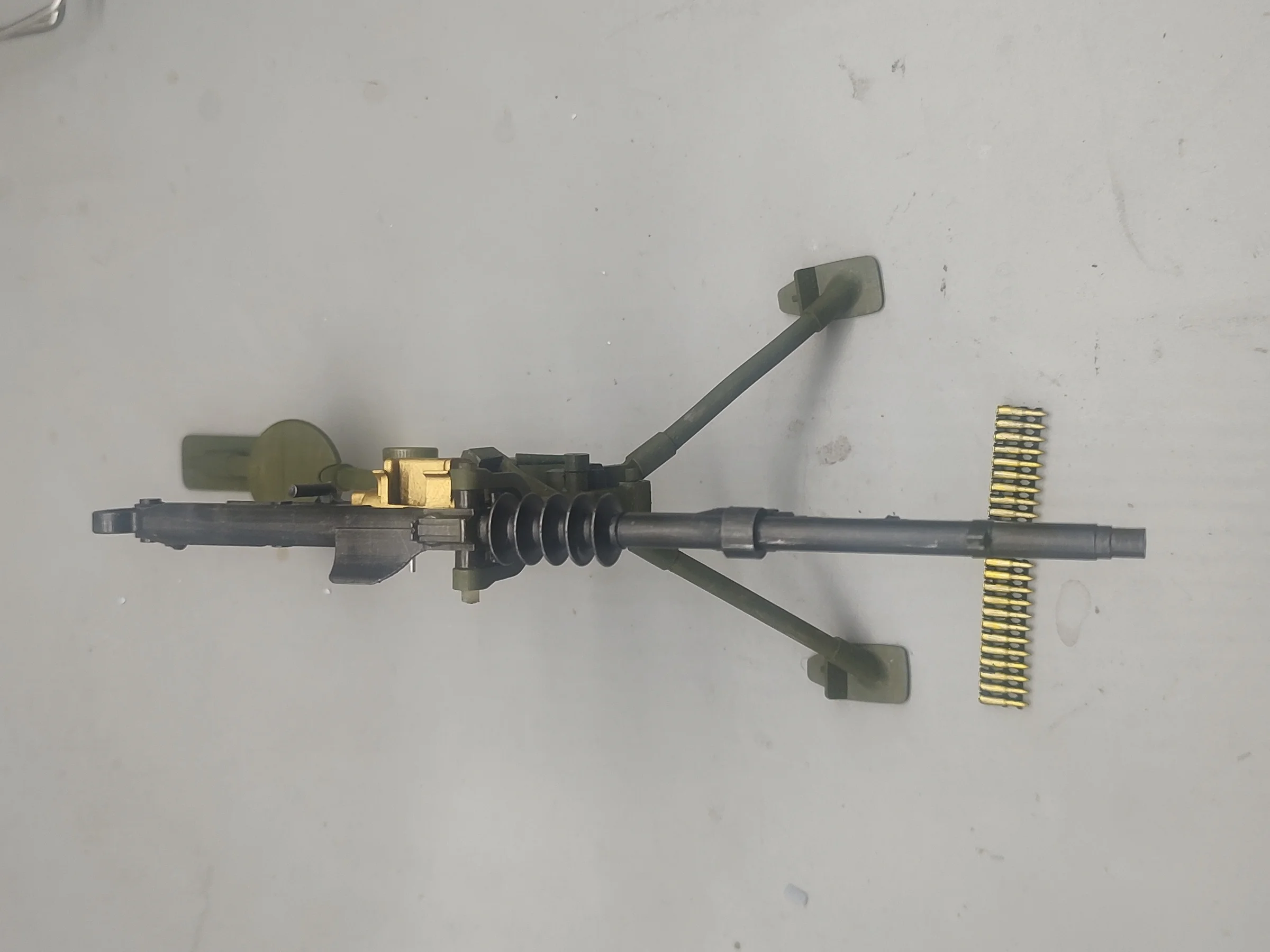 โมเดลปืนกลหนักฮอตช์คิส M1914 ขนาด 1/6 แบบพิมพ์ 3 มิติ ของเล่นปืนจิ๋วสำหรับฟิกเกอร์ทหาร ปรับแต่งได้