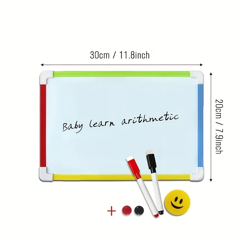 3 Styles Kids Whiteboard Magnetic Dry Eraser White Board With Free Gifts Number Magnets Preschool Children Memo Message Boards