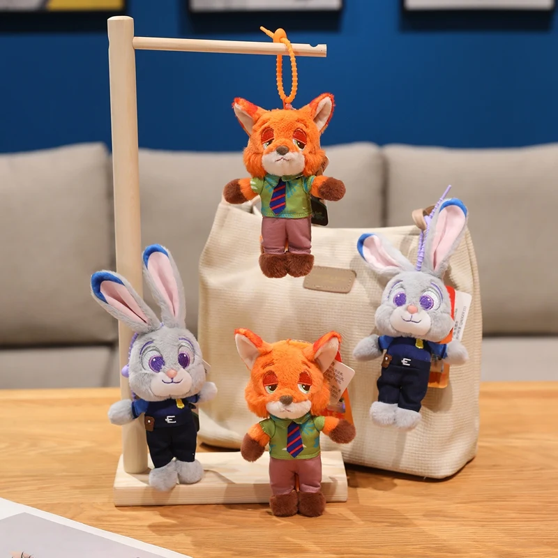 

Disney Zootopia Judy Hopps & Nick Wilde Plush Dolls, Backpack Keychain Pendants, Perfect Gifts for Boys Girls Birthday Holidays