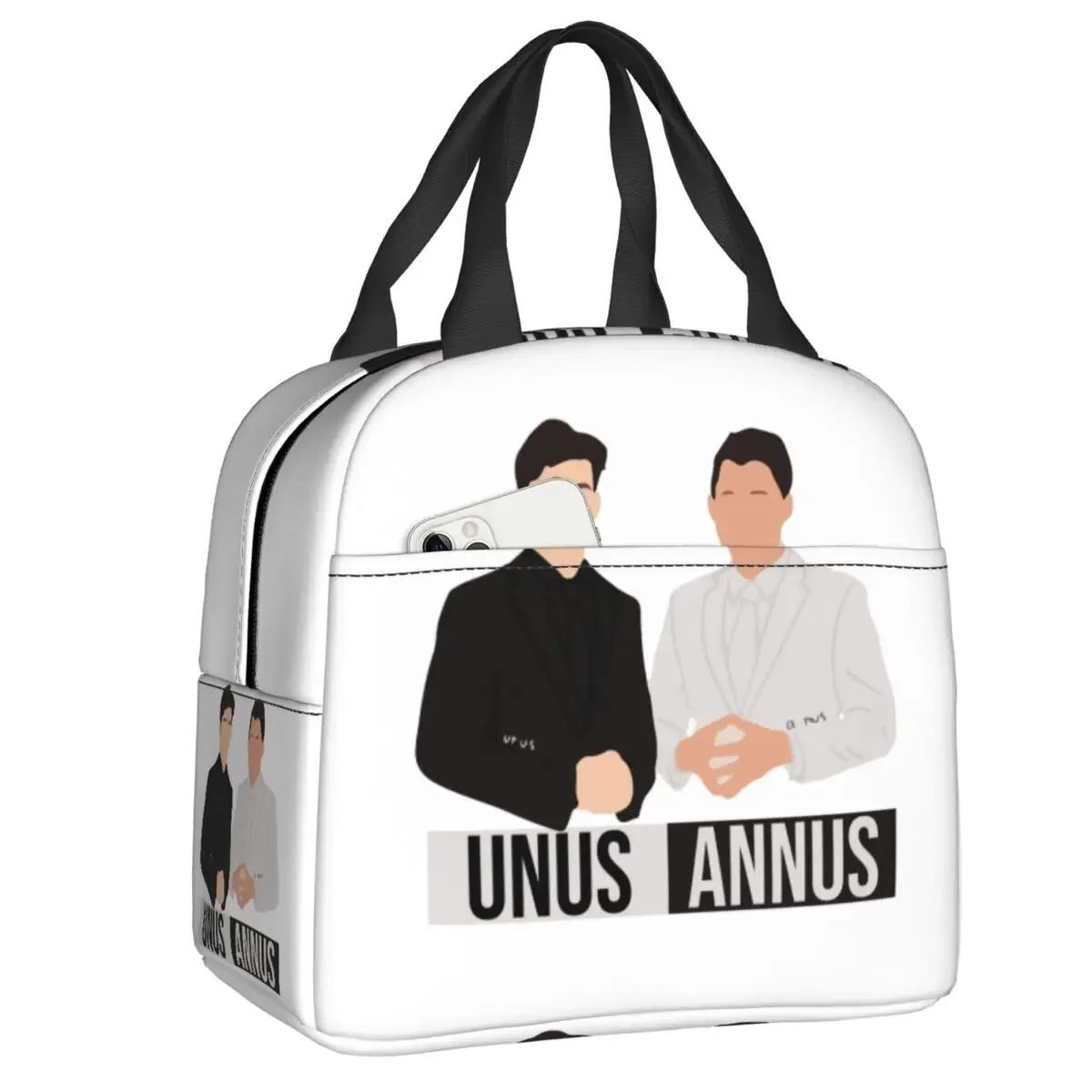 Unus Annus Ethan Markiplier Mark Insulated Lunch Bag Reusable Memento Mori Warm Cooler Thermal Lunch Box Picnic Tote Bags