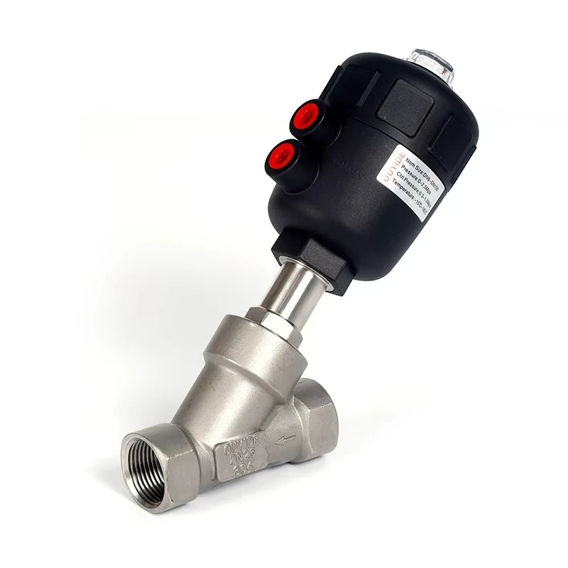 

Stainless Steel Y-Type Pneumatic Angle Seat Valve Globe Valve with Pneumatic Actuator