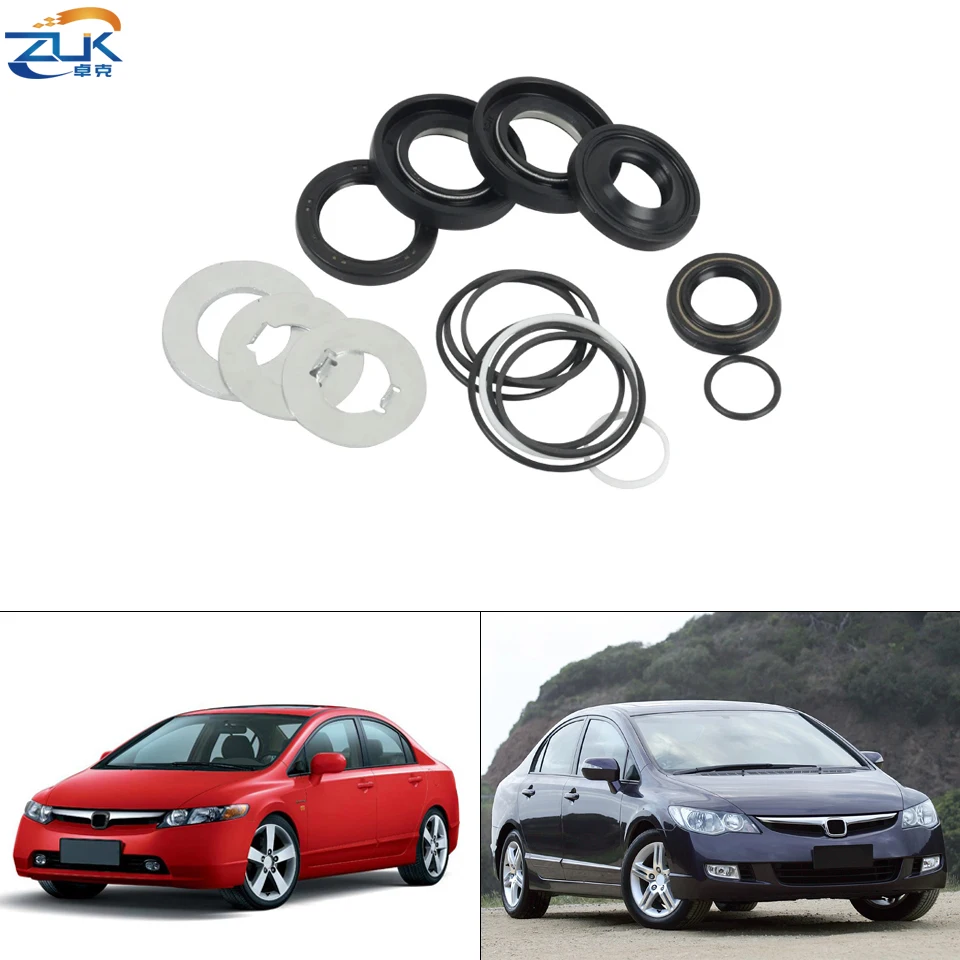 ZUK Power Steering Oil Seal O-Ring Gasket Washer Repair Kit For HONDA CIVIC FA1 FD1 2006 2007 2008 2009 2010 2011 06538-SNA-A01