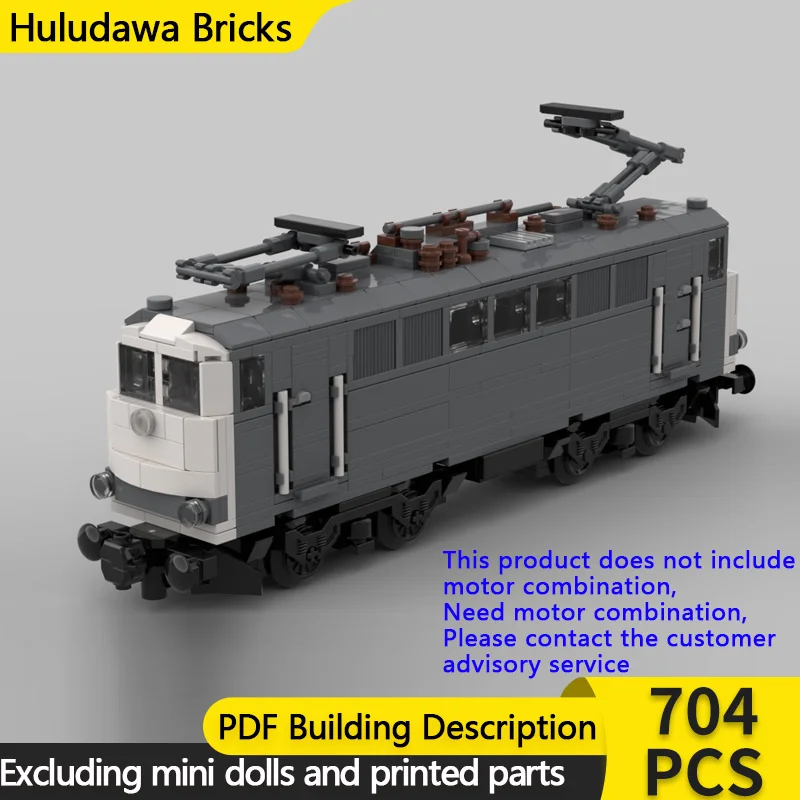 

City Car Model MOC Building Bricks Series 111 Diesel Locomotive Modular Technology Gifts Holiday Assemble Children Toys Suit