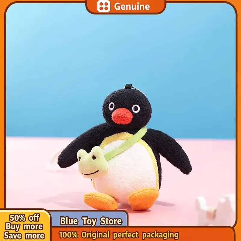 Genuino Pingu Kawaii Pinga Robby Ornamenti Ciondolo Pinguino Simpatico Peluche Bambola Regalo Borsa per Bambole Decorazioni Appese Modelli di Collezione