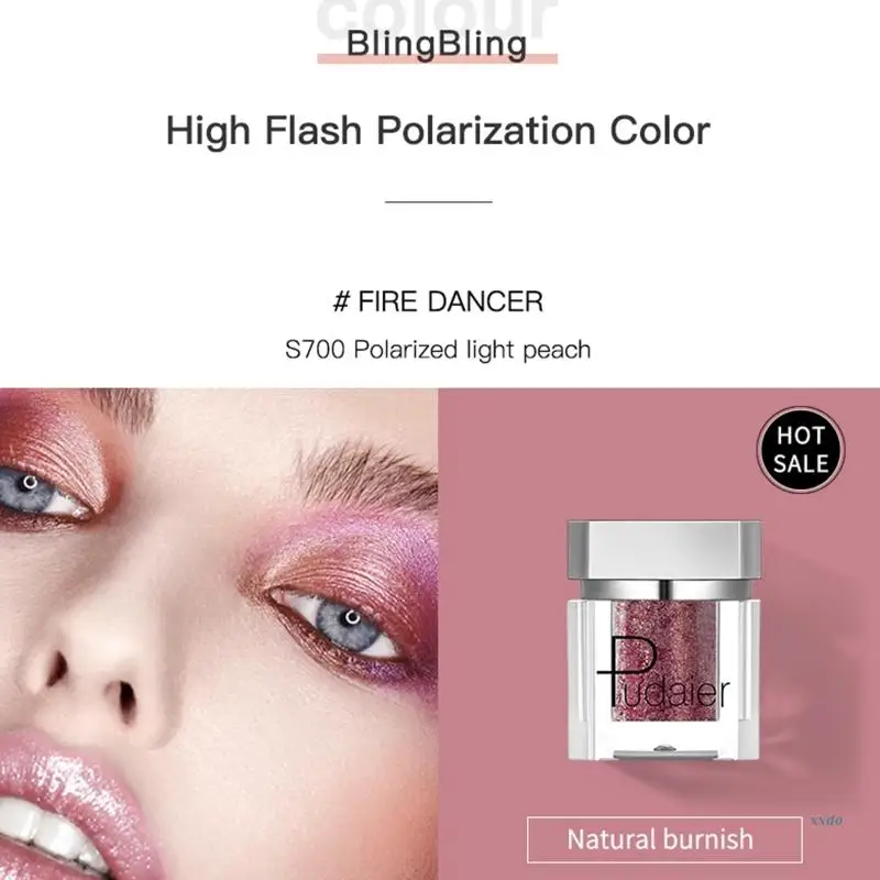 Ombretto Glitter monocromatico Shiny Diamond Eye Shadow Palette evidenziatore in polvere Shimmer Bright Earth Color Eye Makeup