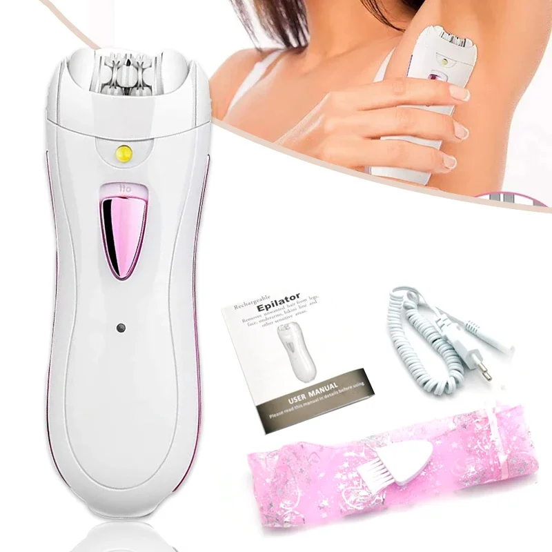 Rechargable Female Epilator Women Shaver Hair Removal Electric Lady Shaving Trimmer Bikini Depilatory Leg Body Depilador