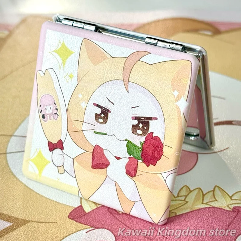 Infinity Nikki Anime Cosplay Handheld Makeup Mirror Double-sided Cute Student Portable Mascot Student Accessory Fans Gift view 2