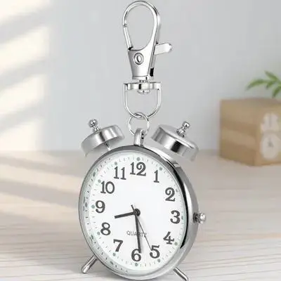 

Nurse Pocket Pocket for Women White Steel Portable Small Hanging Keychain Nurse Watch Small Watch Durable Clear