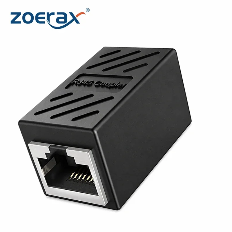 ZoeRax CAT6 RJ45 Coupler Cat6A Cat6 Cat5e Ethernet Cable Extender Female to Female Ethernet Adapter LAN Connector